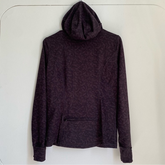 NWOT CRZ Yoga Light Fleece Brushed Full Zip Hoodie Olive leopard grain M - Picture 2 of 6